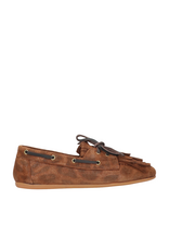 Tango Tango | Jeanne moccasin - cognac fantasy suede