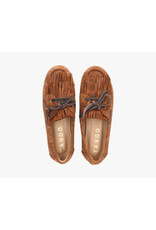 Tango Tango | Jeanne moccasin - cognac fantasy suede