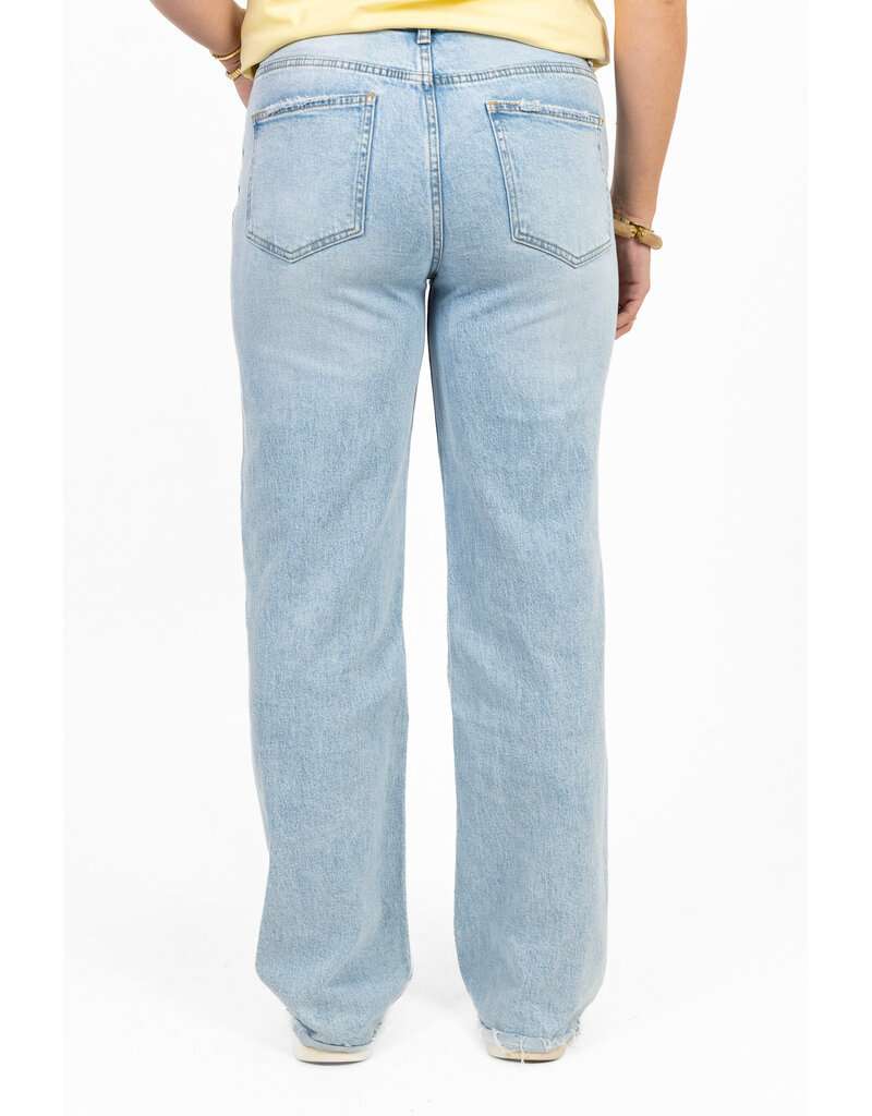 21Jewelz Gerafelde tall jeans - washed blauw