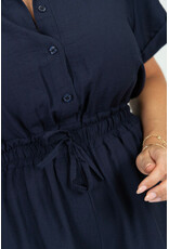 21Jewelz Effen playsuit met koordje - donkerblauw