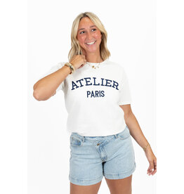 21Jewelz T-shirt Atelier - wit/donkerblauw