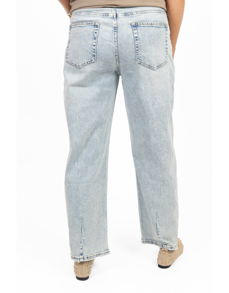 21Jewelz Destroyed barrel jeans - blauw