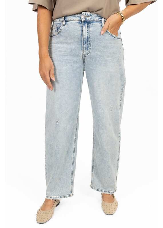 21Jewelz Destroyed barrel jeans - blauw