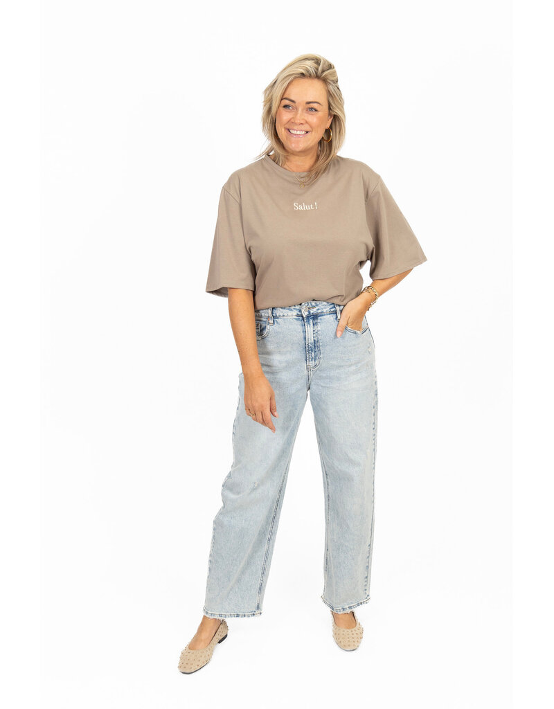 21Jewelz Destroyed barrel jeans - blauw