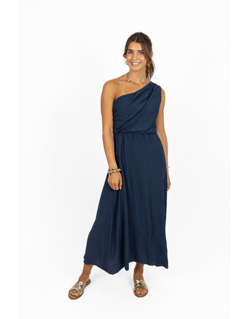 21Jewelz One shoulder jurk - donkerblauw
