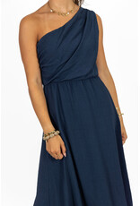 21Jewelz One shoulder jurk - donkerblauw
