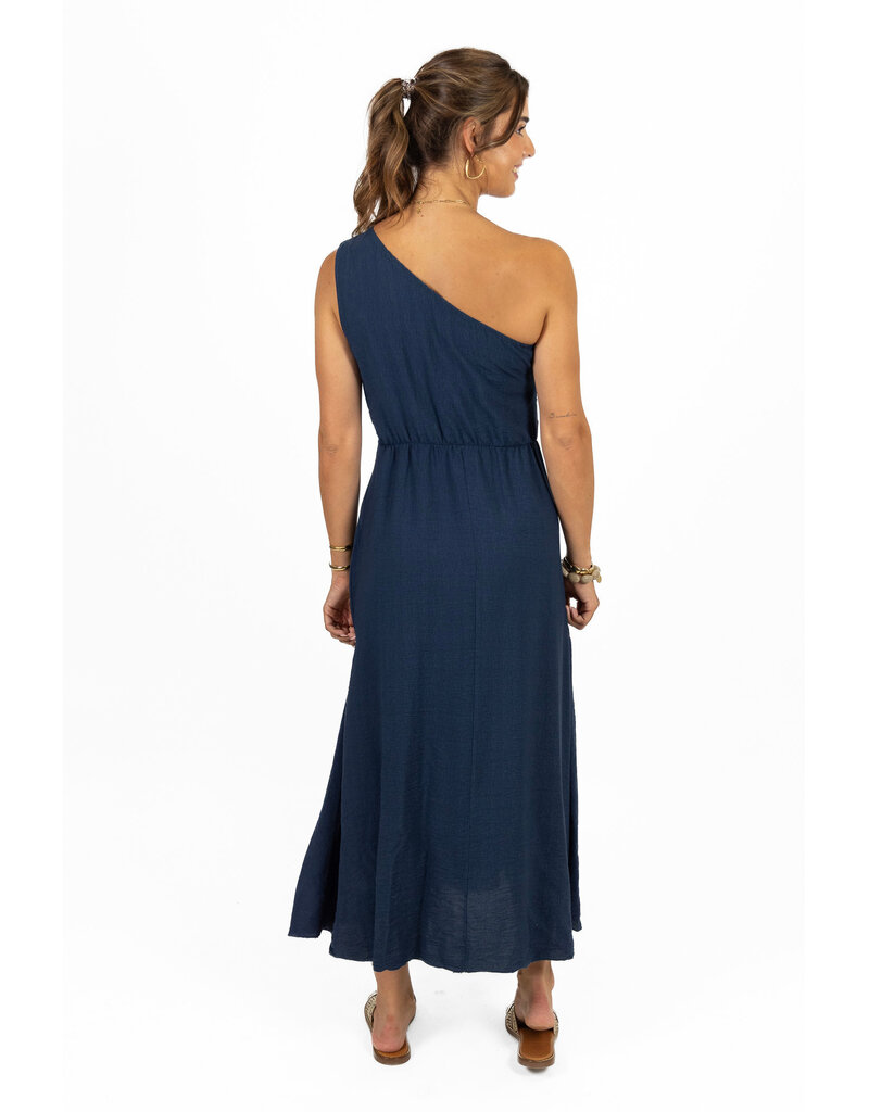21Jewelz One shoulder jurk - donkerblauw