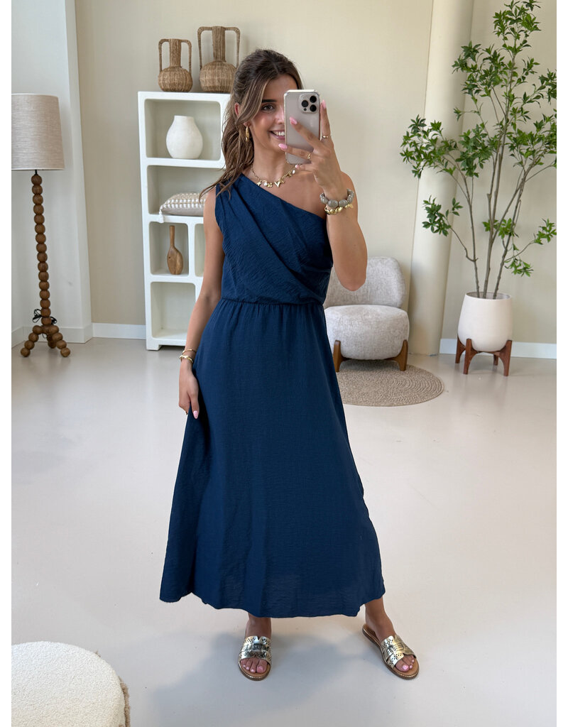 21Jewelz One shoulder jurk - donkerblauw