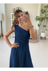 21Jewelz One shoulder jurk - donkerblauw