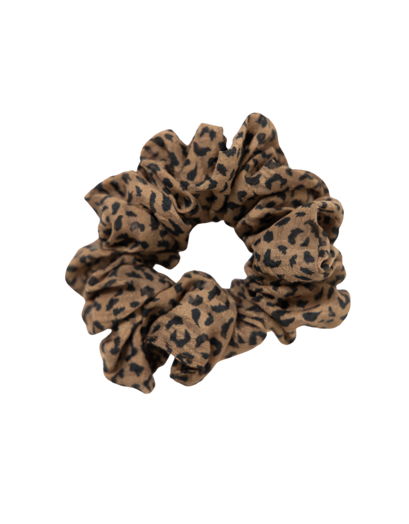 21Jewelz Panterprint scrunchie - taupe