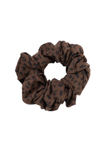 21Jewelz Panterprint scrunchie - donkerbruin