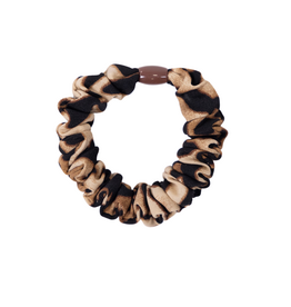 21Jewelz Smalle scrunchie met kraal - panterprint