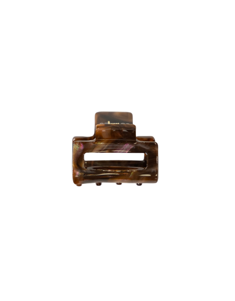 21Jewelz Mini haarklem - marmer bruin