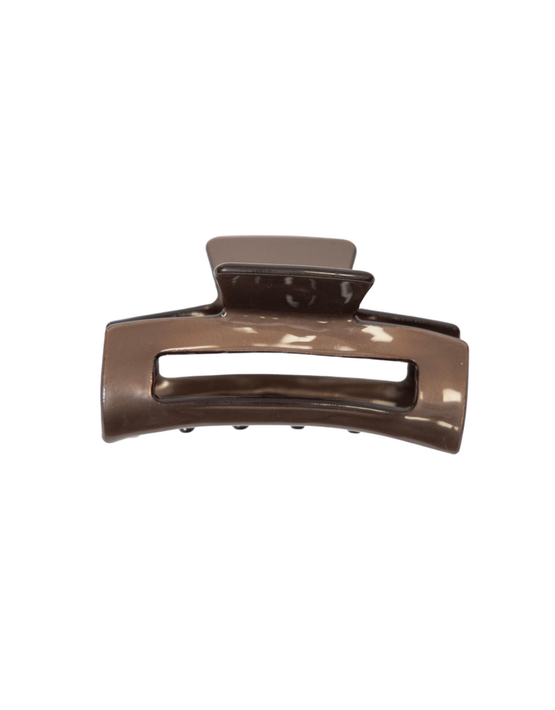 21Jewelz Effen grote haarklem - metallic bruin