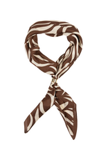 21Jewelz Sjaaltje met gouden sluiting zebraprint - bruin/ecru