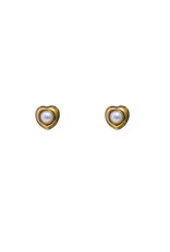 Go Dutch Label D&E | Pearly heart studs