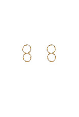 Go Dutch Label D&E | Double round stud - goud