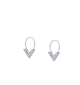 Go Dutch Label Small V earrings silver
