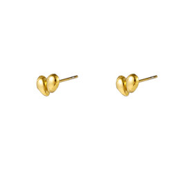 Go Dutch Label D&E - Double drop stud - goud