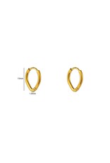 Go Dutch Label D&E - Drop hoop - goud