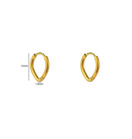 Go Dutch Label D&E - Drop hoop - goud
