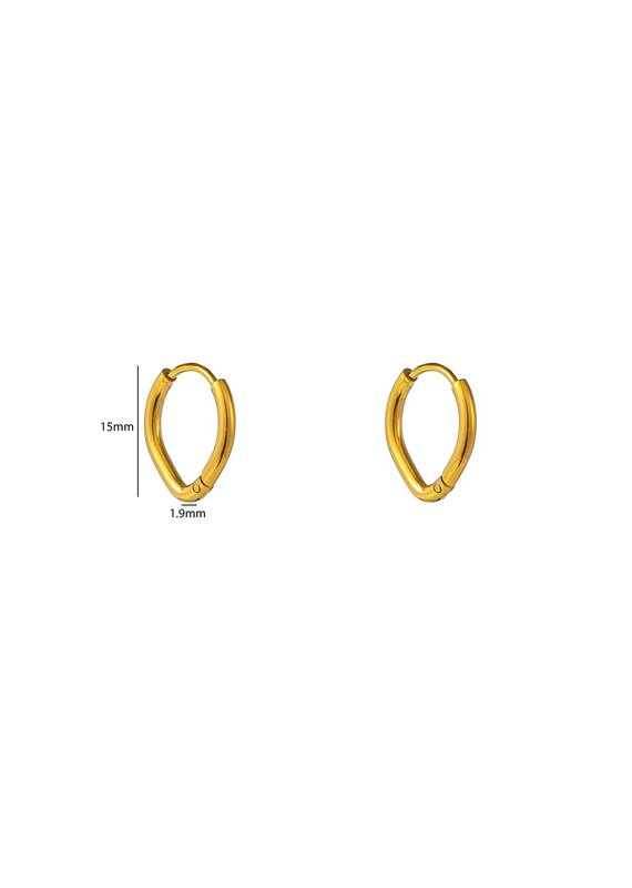 Go Dutch Label D&E - Drop hoop - goud
