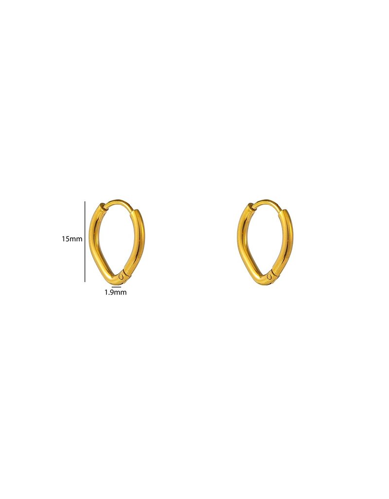 Go Dutch Label D&E - Drop hoop - goud