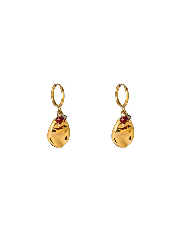 Go Dutch Label D&E | Leaf Pendant hoop