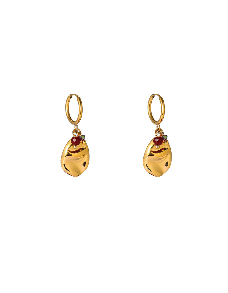 Go Dutch Label D&E | Leaf Pendant hoop