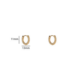 Go Dutch Label D&E - Propeller hoop 10mm - goud