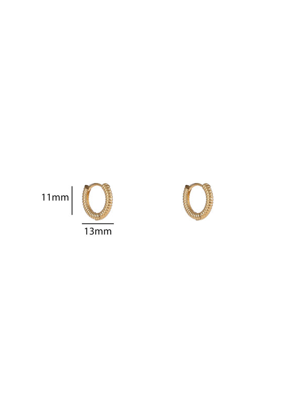 Go Dutch Label D&E - Propeller hoop 10mm - goud