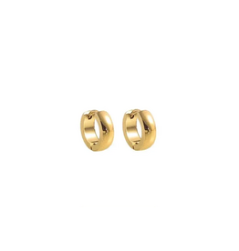 Go Dutch Label D&E - Gouden oorringen 13mm