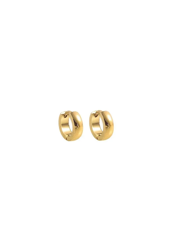 Go Dutch Label D&E - Gouden oorringen 13mm
