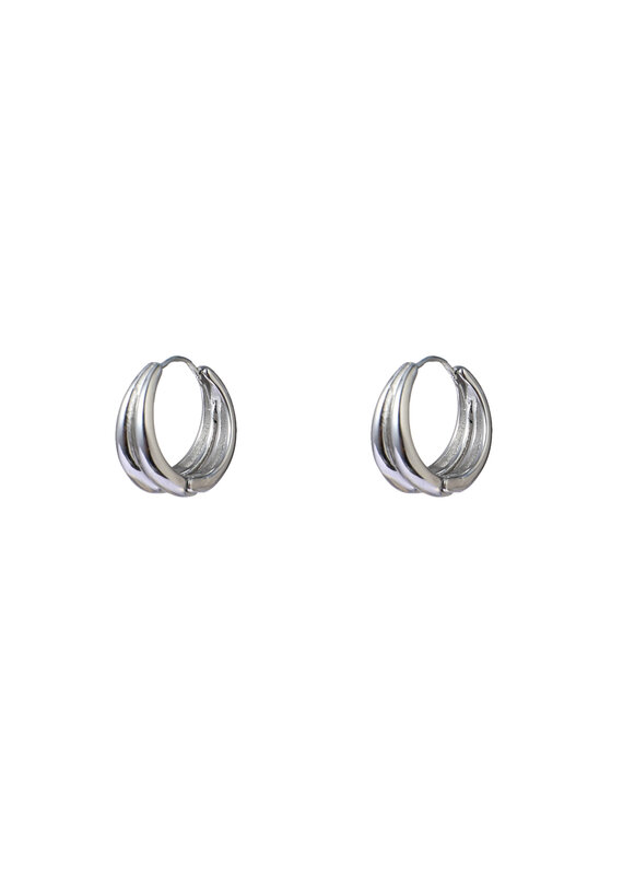 Go Dutch Label D&E | Bold double line - zilver