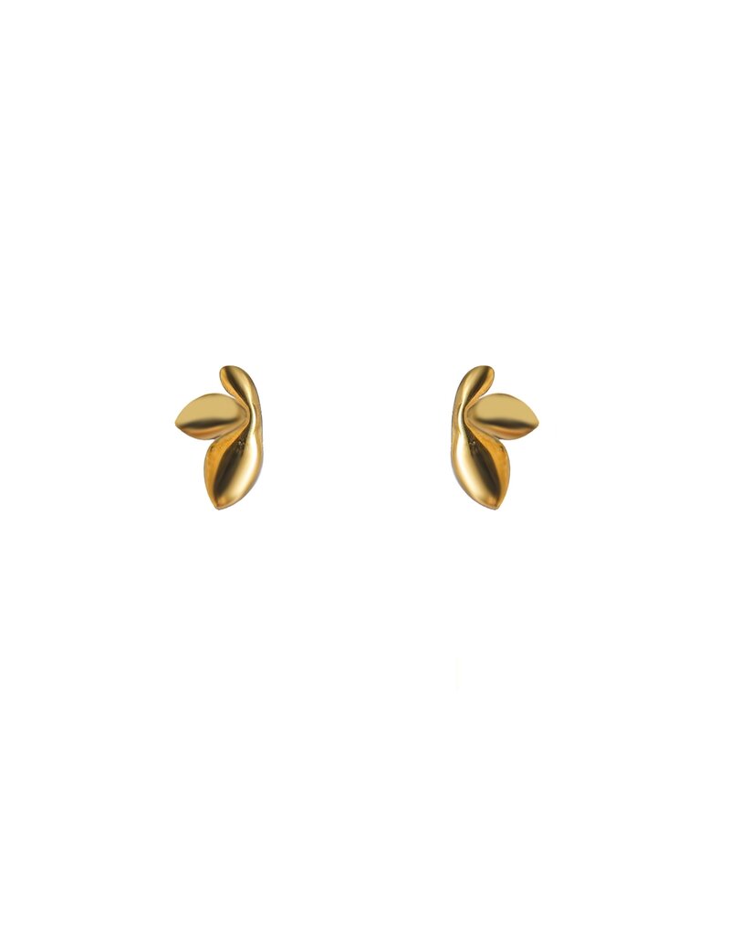 Go Dutch Label D&E - Small lily stud - goud