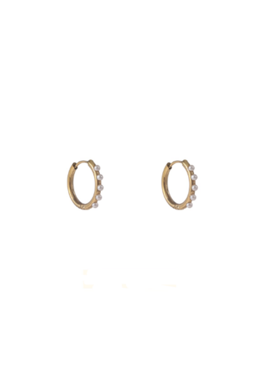 Go Dutch Label D&E | Pearl hoop - goud