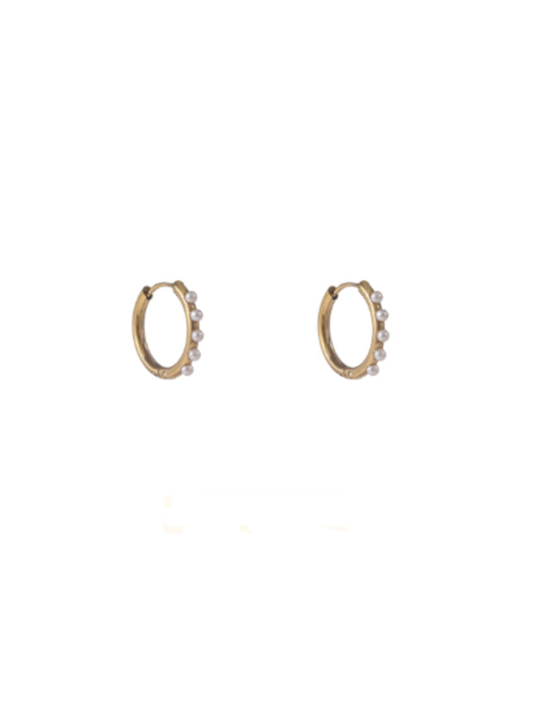 Go Dutch Label D&E | Pearl hoop - goud