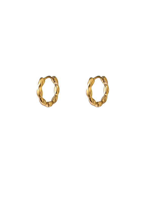 Go Dutch Label D&E | Hammered hoop - goud