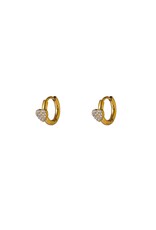 Go Dutch Label D&E | Sparkle clover hoop - goud
