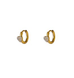 Go Dutch Label D&E | Sparkle clover hoop - goud