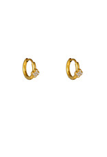 Go Dutch Label D&E | Sparkle heart hoop - goud