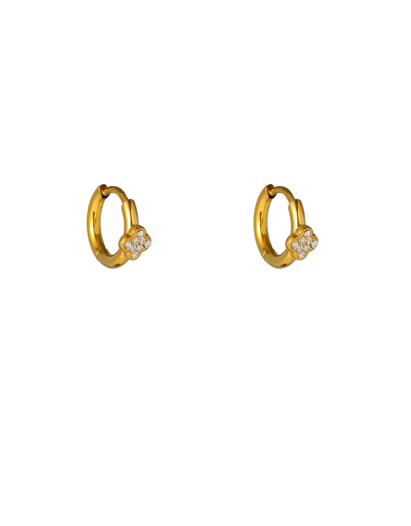 Go Dutch Label D&E | Sparkle heart hoop - goud