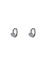Go Dutch Label D&E | Sparkle heart hoop - zilver