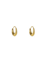 Go Dutch Label D&E - Small striped drop creole - goud