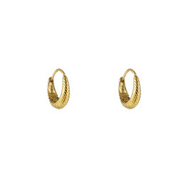 Go Dutch Label D&E - Small striped drop creole - goud