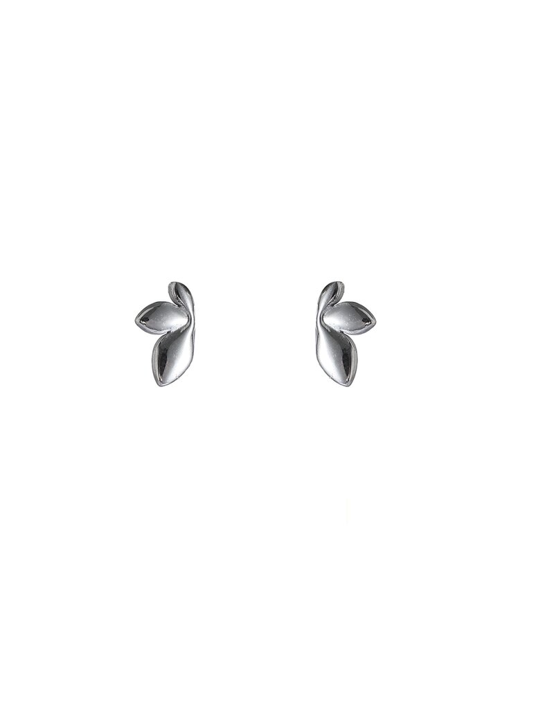 Go Dutch Label D&E | Small lily stud - zilver