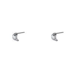 Go Dutch Label D&E | Subtle double line stud - zilver