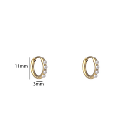 Go Dutch Label D&E | Pearl hoop - 10 mm