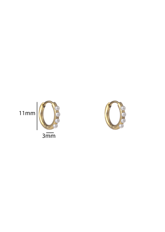 Go Dutch Label D&E | Pearl hoop - 10 mm