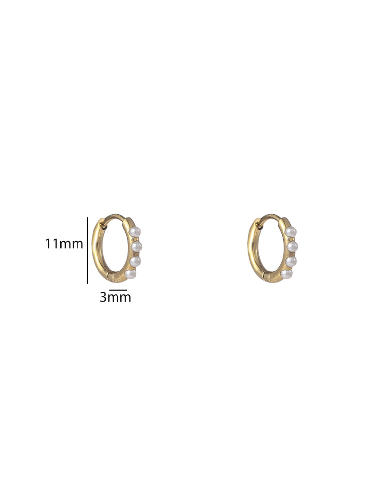 Go Dutch Label D&E | Pearl hoop - 10 mm